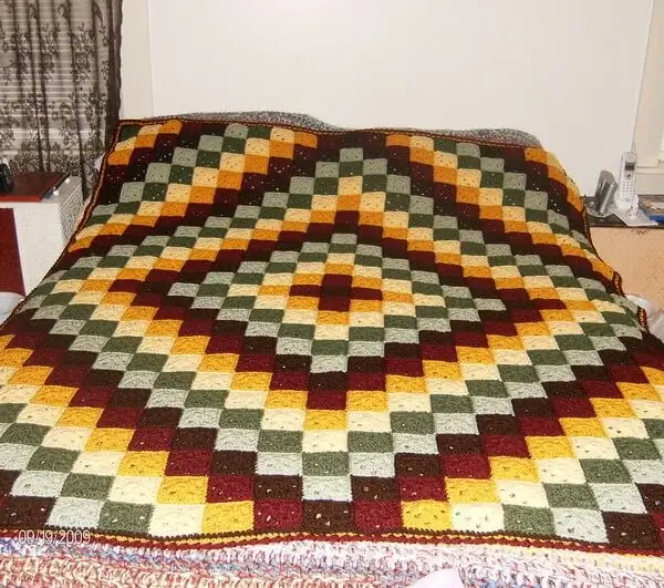 Around the World Granny Square Blanket