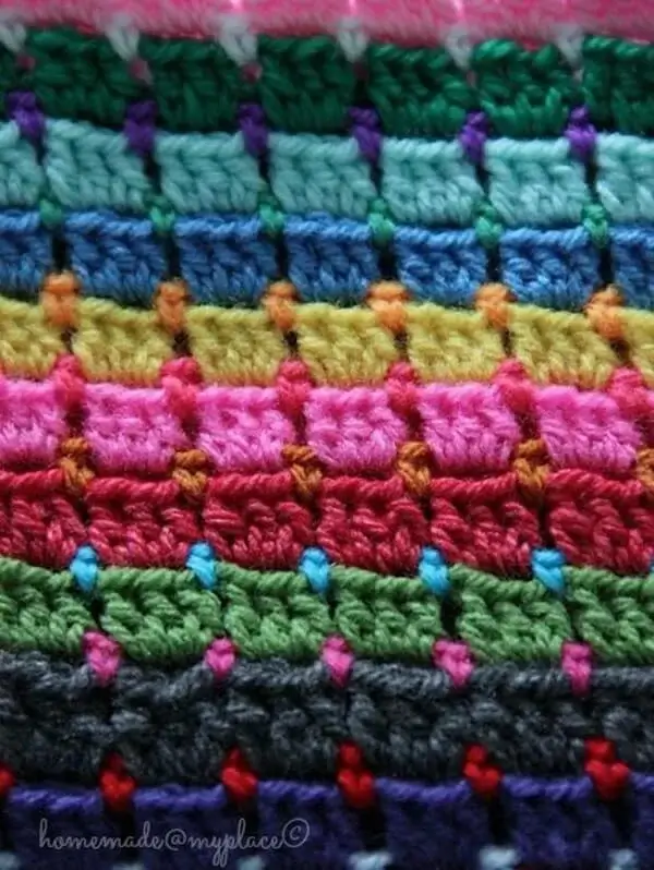 Block Stitch Afghan