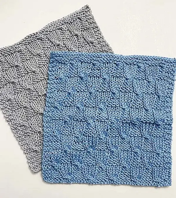 Bluebells Dishcloth