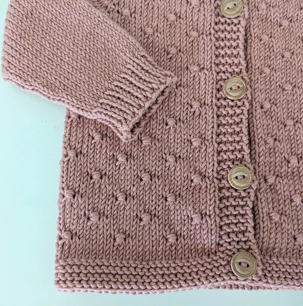 Button Stitch Baby Cardigan