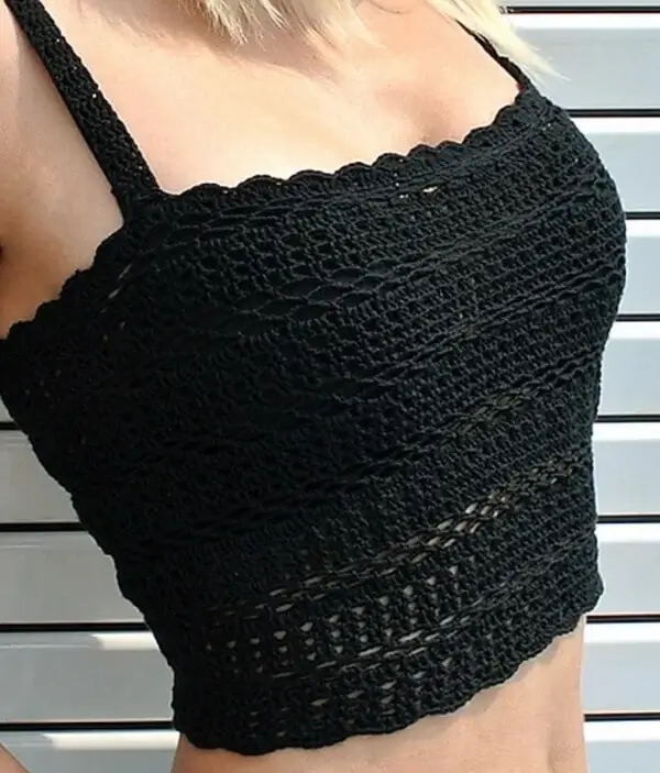 Casual Free Crochet Crop Top Pattern