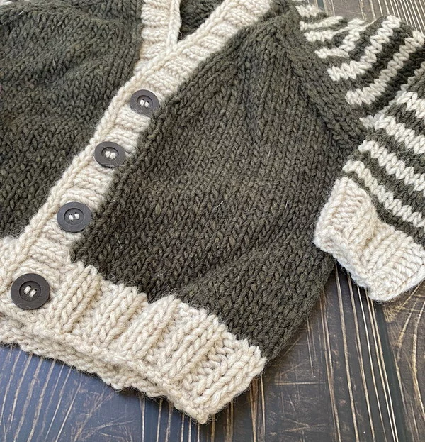 CHARLIE Knitted Baby Cardigan