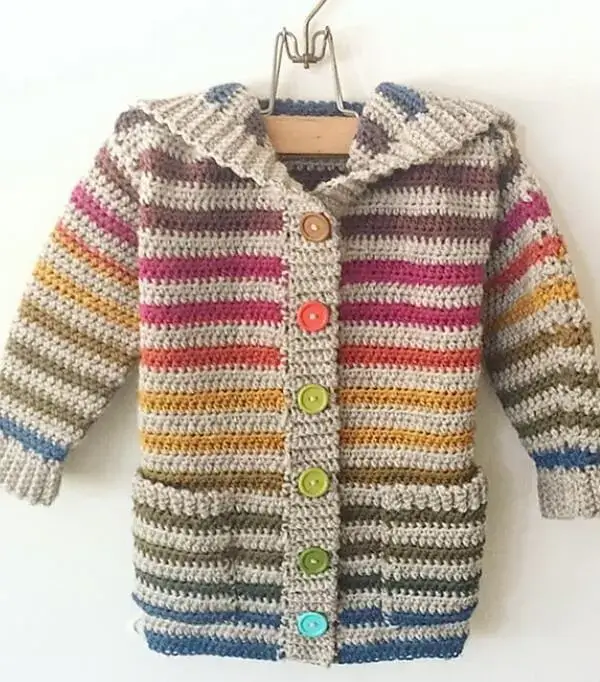 Child Size Hooded Cardigan