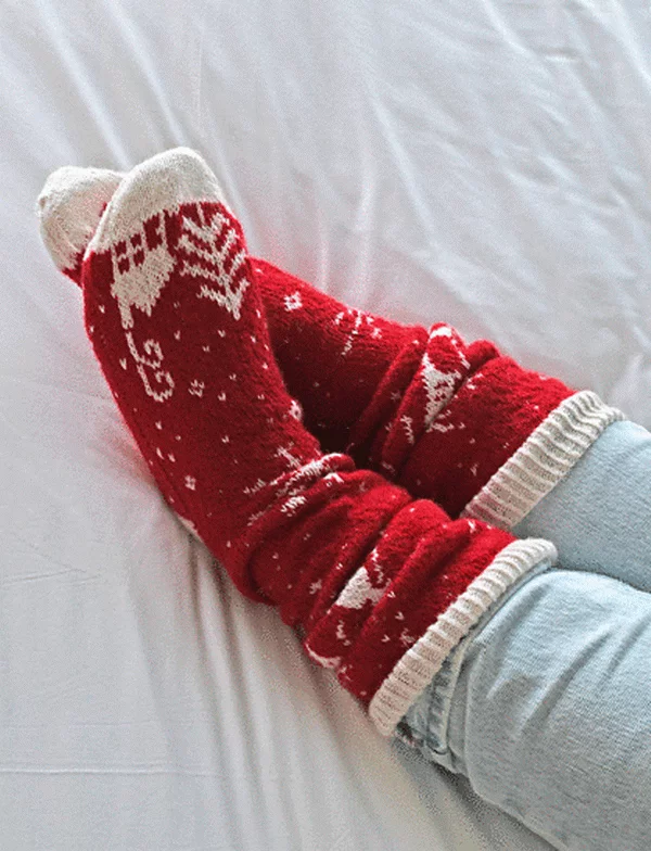 Christmas Scene Socks