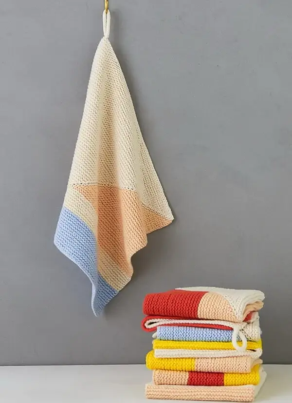 Colorful Half + Half Washcloths