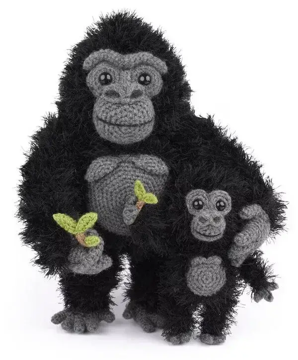 Crochet Mountain Gorillas