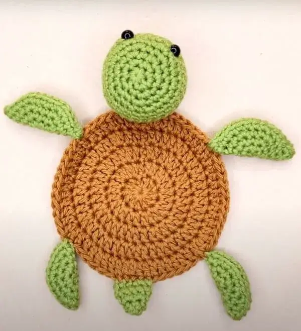 Crochet Turtle Coaster