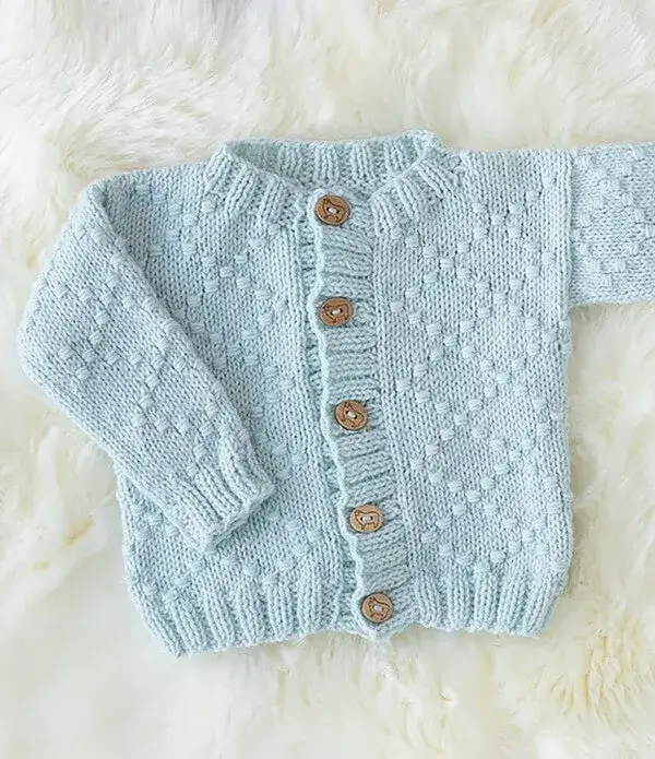 Cute as a Button Baby Cardigan