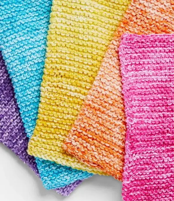 Easy Garter Dishcloth