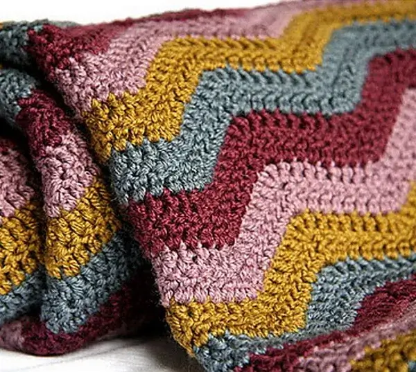 Easy Ripple Afghan