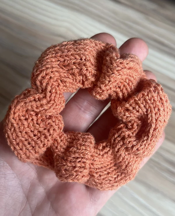 First Knitted Scrunchie