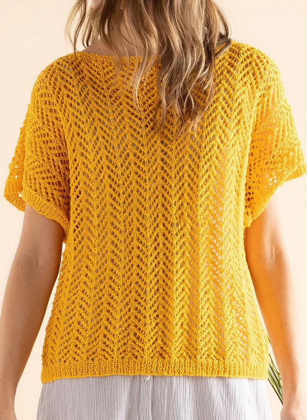 Goldenrod Lace Top