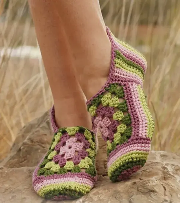 Granny Rose Slippers