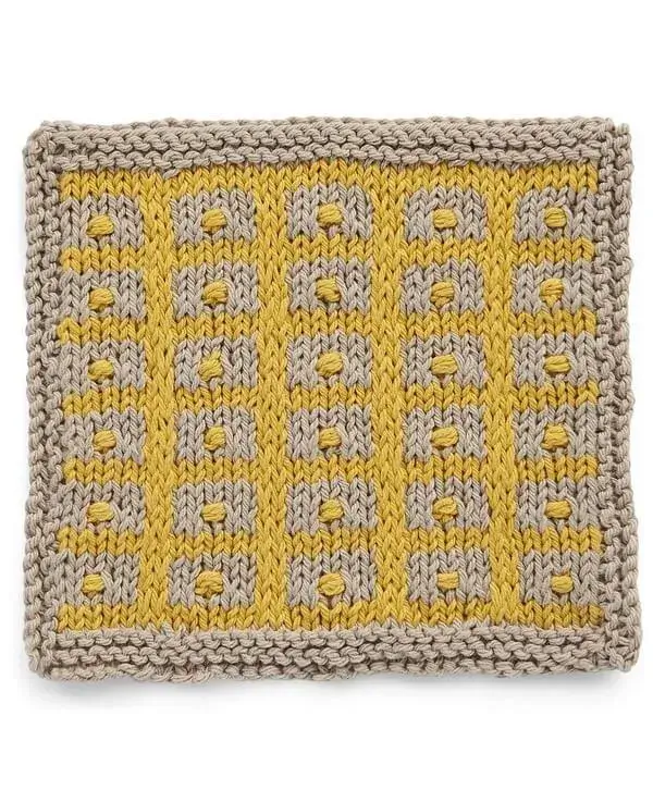 Gridded Texture Dishcloth