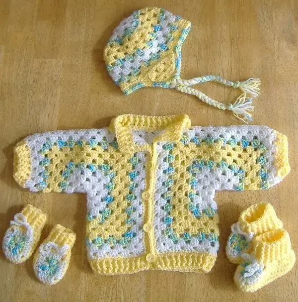 Hexagon Baby Jacket