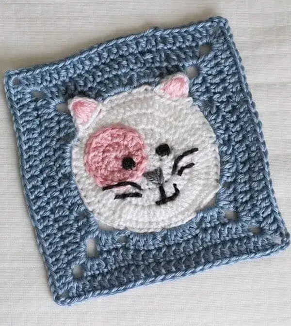 Kitty Cat Granny Square