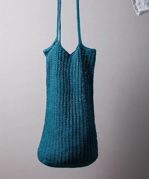 Knit Linen Market Bag