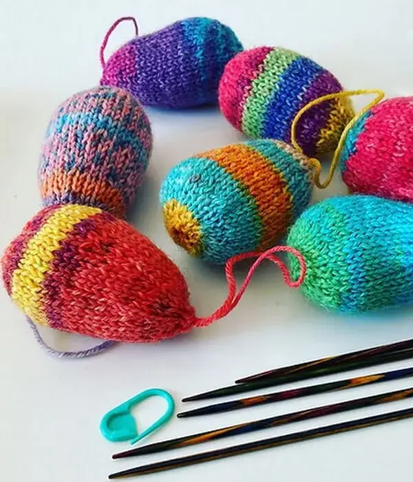 Knitted Easter Eggs