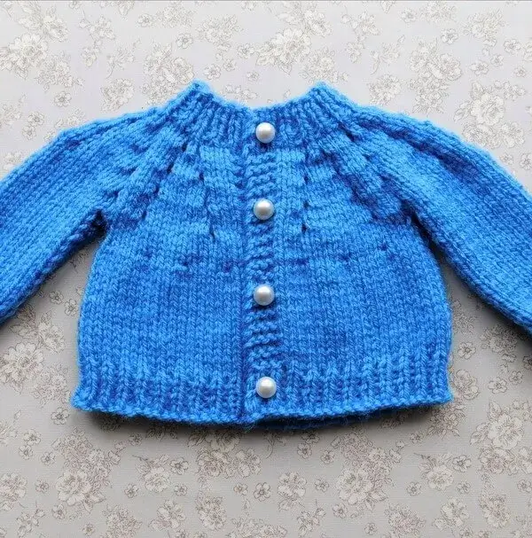 Lazy Daisy All-in-One Baby Cardigan