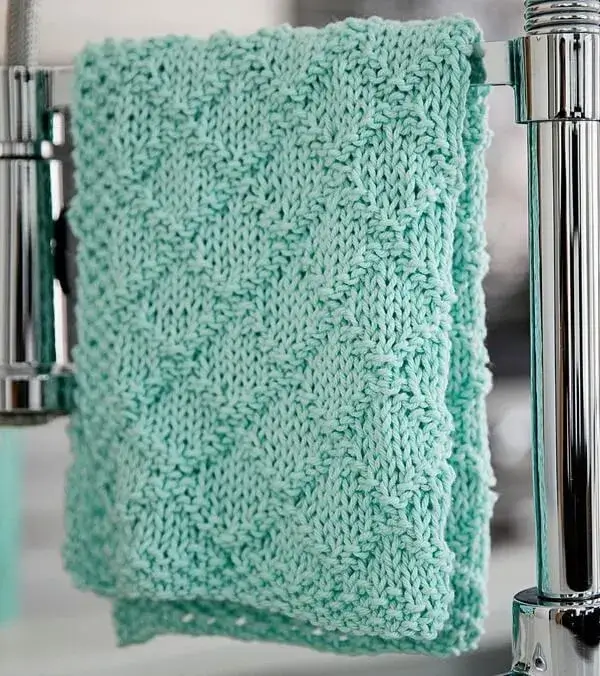 Modern Knit Dish Towel Pattern