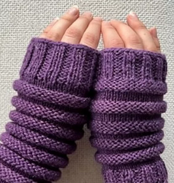 Pretty Purple Arm Warmers