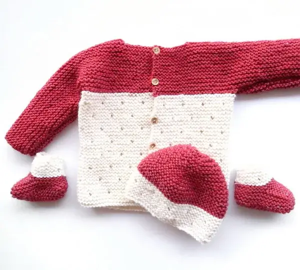 Strawberry Seed Baby Sweater