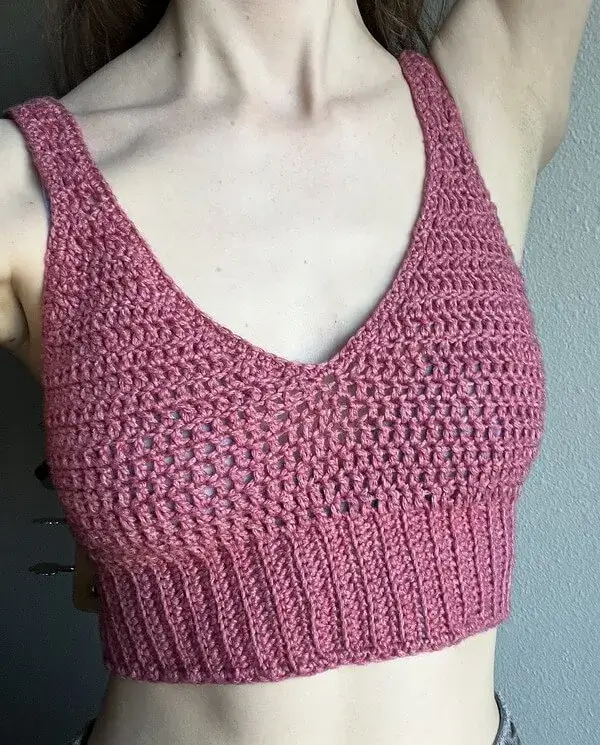 Summer Free Crochet Crop Top