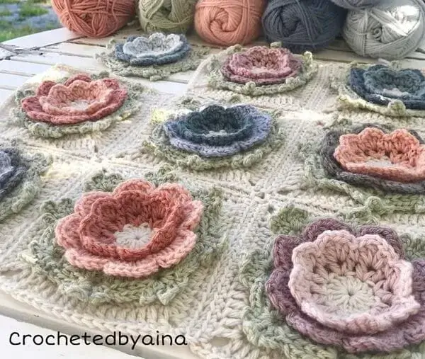 Water Lily Granny Square