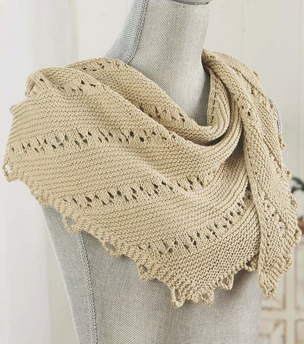 White Beaches Shawl