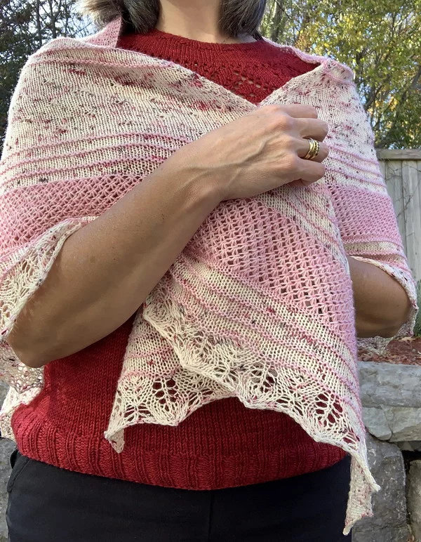 Winter Rose Shawl